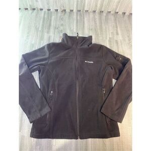 Columbia Sportswear Women's Fleece Jacket Black Size M Long Sleeve Full Zip